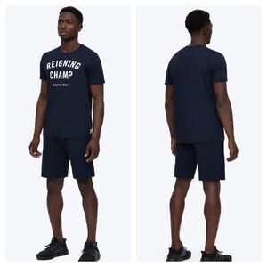 Reigning Champ Lightweight Navy Terry Sweatshort